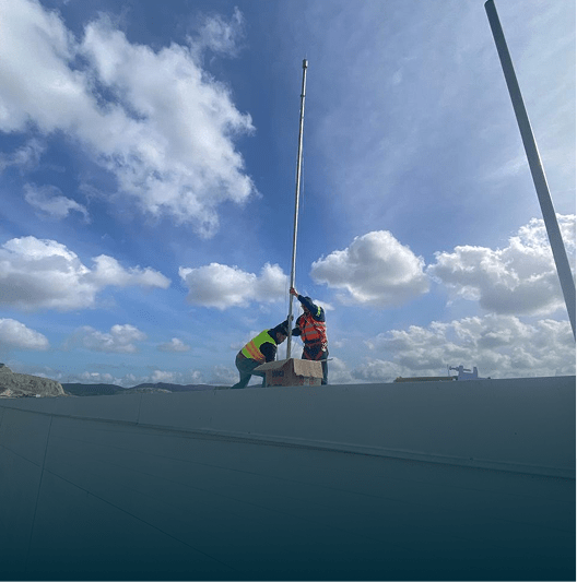 Instalación de pararrayos