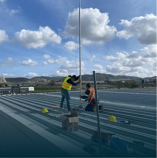 Instalación de pararrayos