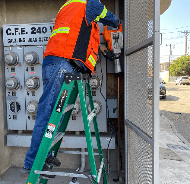 Instalación de tierra física