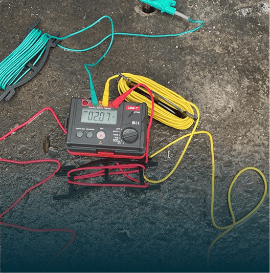 Medición de tierra física